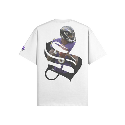 Lamar White T- Shirt