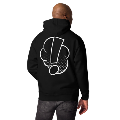 Black "Its Just Work" hooded sweatshirt